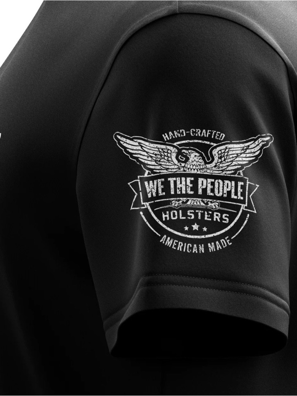 We The People Holsters Regular Fit Graphic Logo T-Shirt Black Crew Neck L - Picture 4 of 6
